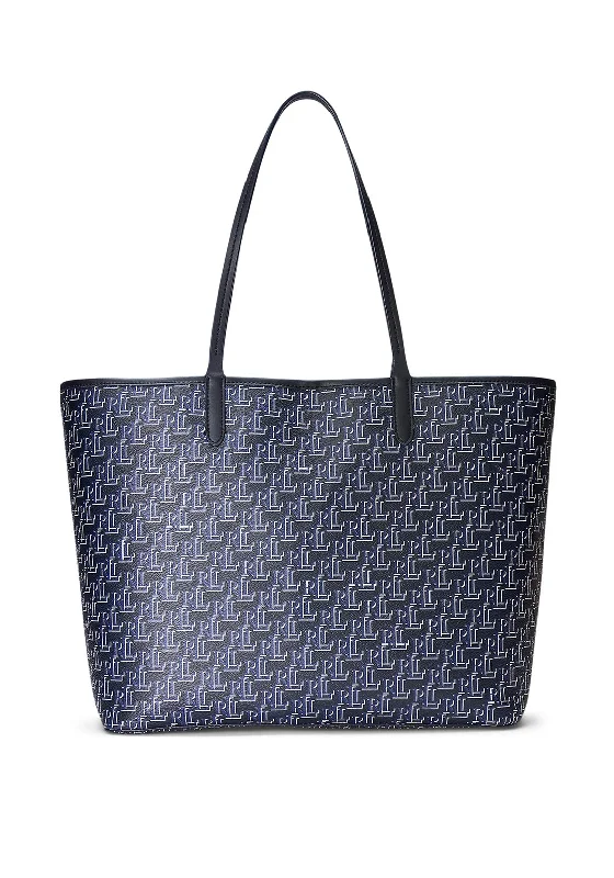 Ralph Lauren Collins Monogram Tote Bag, Navy