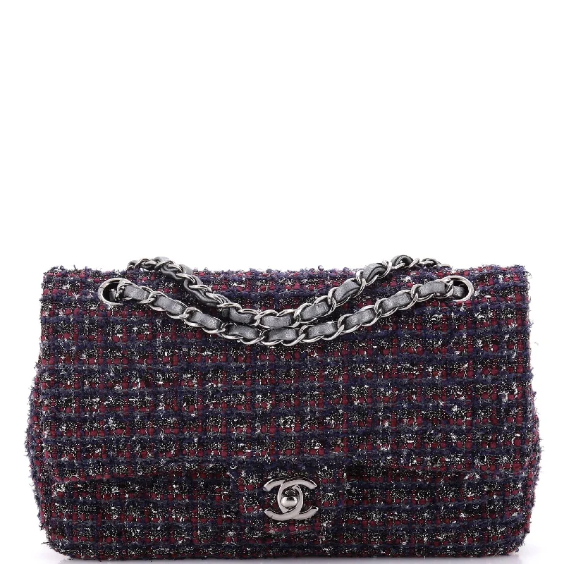 Classic Double Flap Bag Quilted Tweed Medium