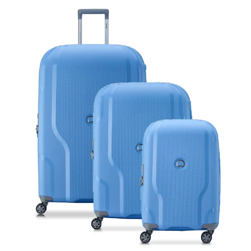 Delsey Clavel MR 3 Piece Hardsided Luggage Set - Lavender Blue