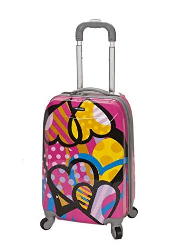 Rockland Luggage 20 Inch Polycarbonate Carry On Luggage, Love, One Size