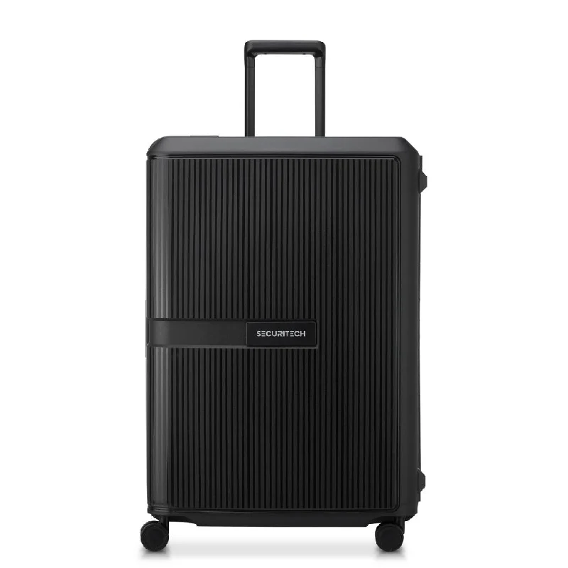 Securitech By Delsey Stone 76cm Large Hardsided Luggage Black