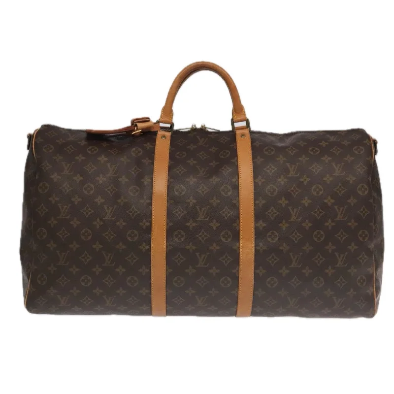 Louis Vuitton Keepall Bandoulière 60  Canvas Travel Bag (Pre-Owned)