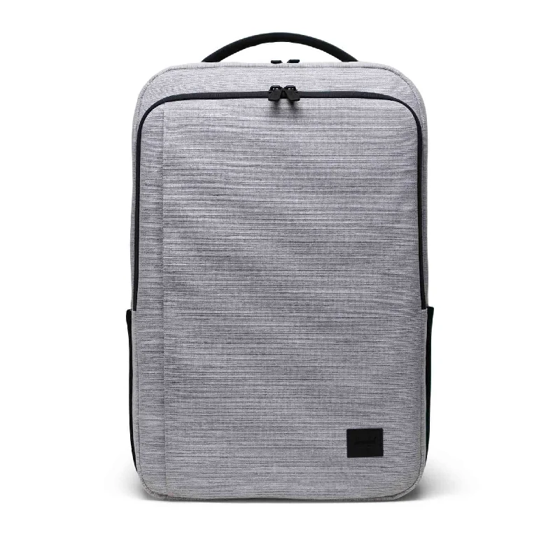 Kaslo Backpack Tech - Light Grey Crosshatch