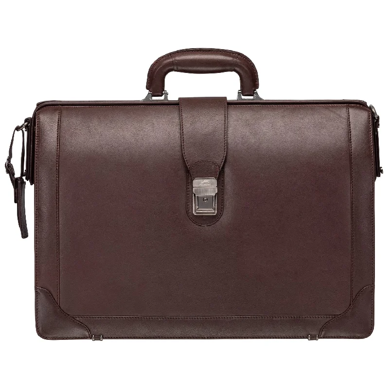 Mancini MILAN Luxurious Litigator Briefcase Pocket for 17.3” Laptop