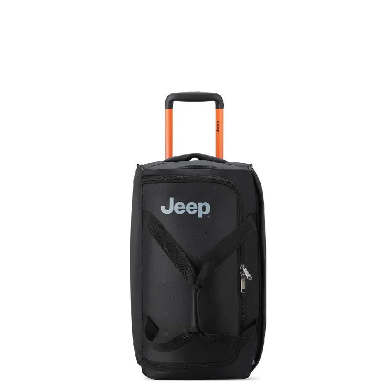 Jeep 55 cm Duel Wheel Lightweight Duffle Bag - Black