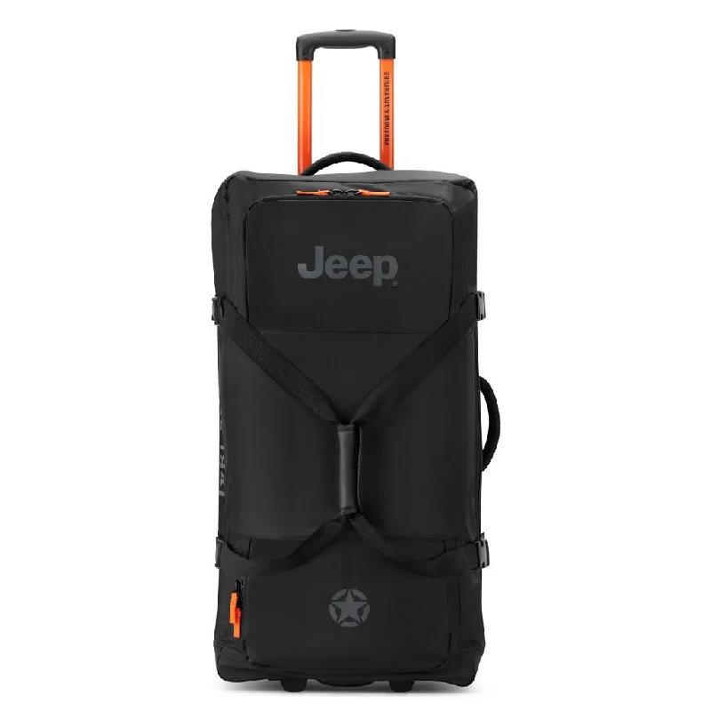 Jeep 82 cm 2-Wheel All Terrain Rolling Duffle Bag - Black