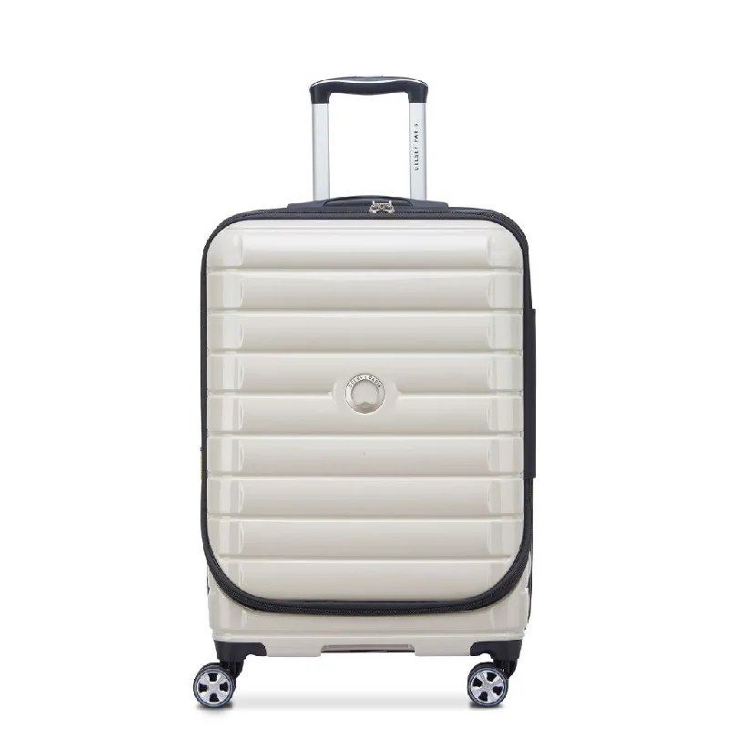 Delsey Shadow 66cm Top Loader Medium Luggage - Ivory