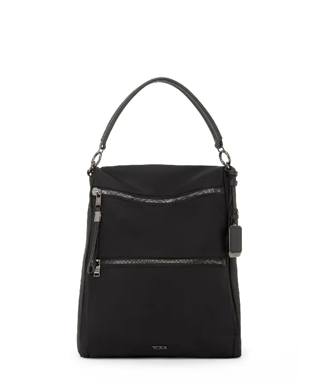 VOYAGEUR Leigh Backpack/Tote - Black/Gunmetal