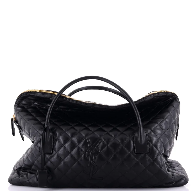 ES Giant Travel Bag Quilted Leather