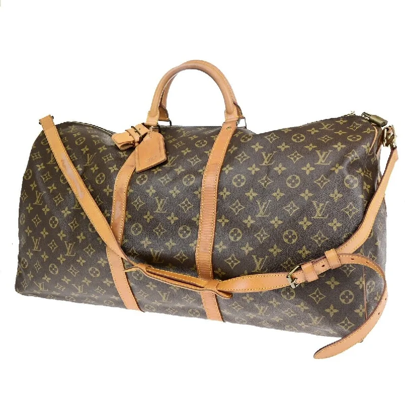 Louis Vuitton Keepall Bandoulière 60  Canvas Travel Bag (Pre-Owned)