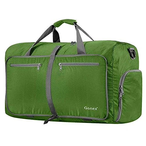 Gonex 80L Packable Travel Duffle Bag, Large Lightweight Luggage Duffel (Green)