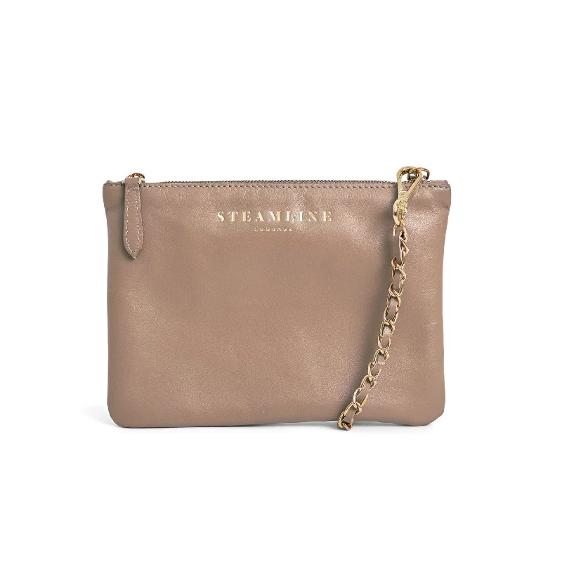 The Navigator - Stone Crossbody Clutch