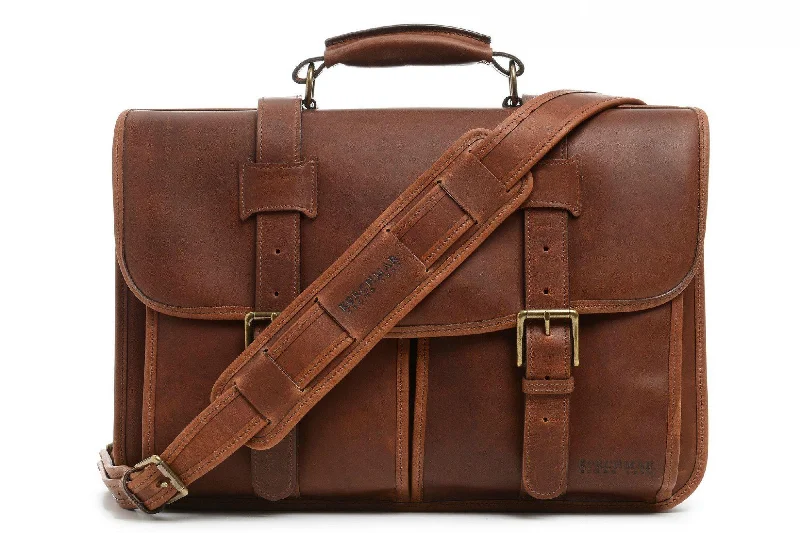 Korchmar Garfield Leather Laptop Messenger - Espresso