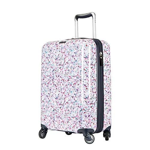 Ricardo Beverly Hills Beaumont 20-inch Carry-On Suitcase (White Sparkling Geode Print)