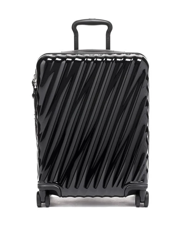 19 Degree Continental Expandable 4 Wheeled Carry-On -  Black