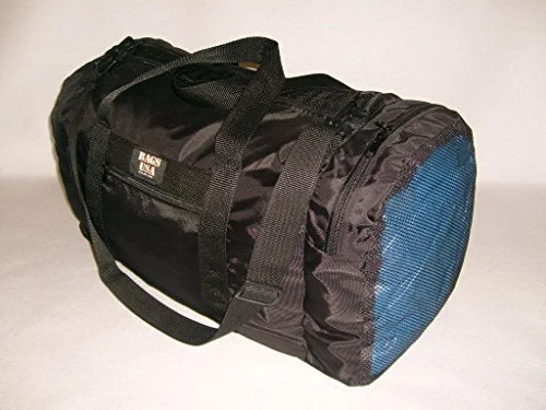 Duffle Bag Wet And Dry With 1 End Compartment Mesh,Front Pocket,Made In Usa (Black)