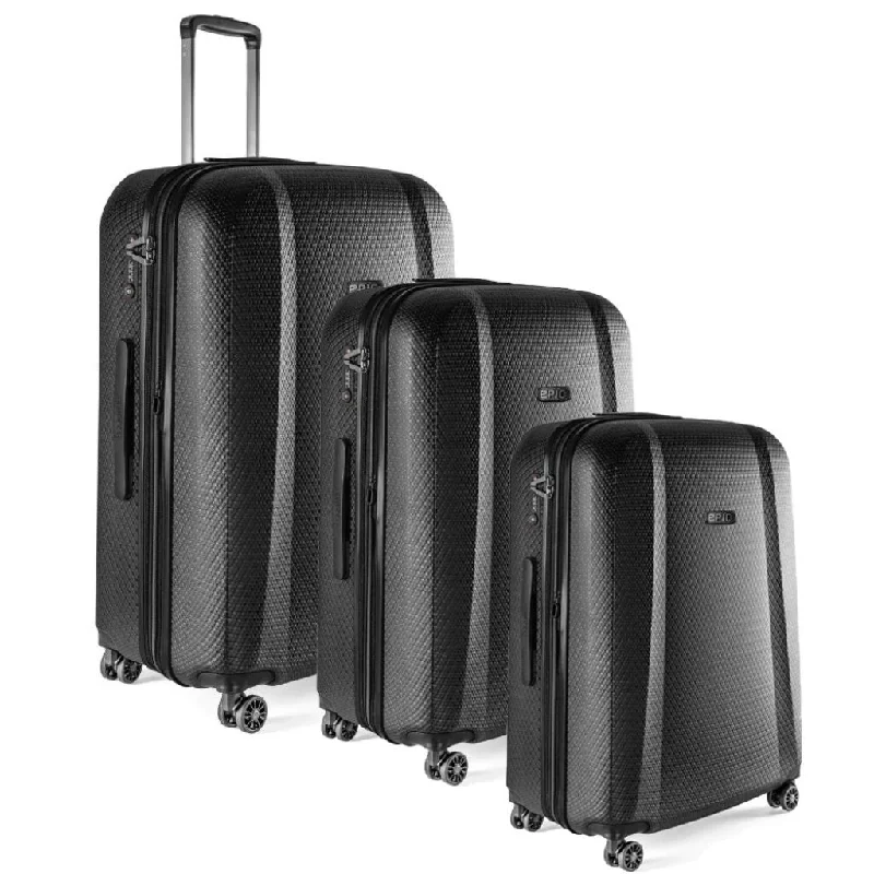 Epic GTO 5.0 - 3 Piece Hardside Luggage Set - Frozen Black