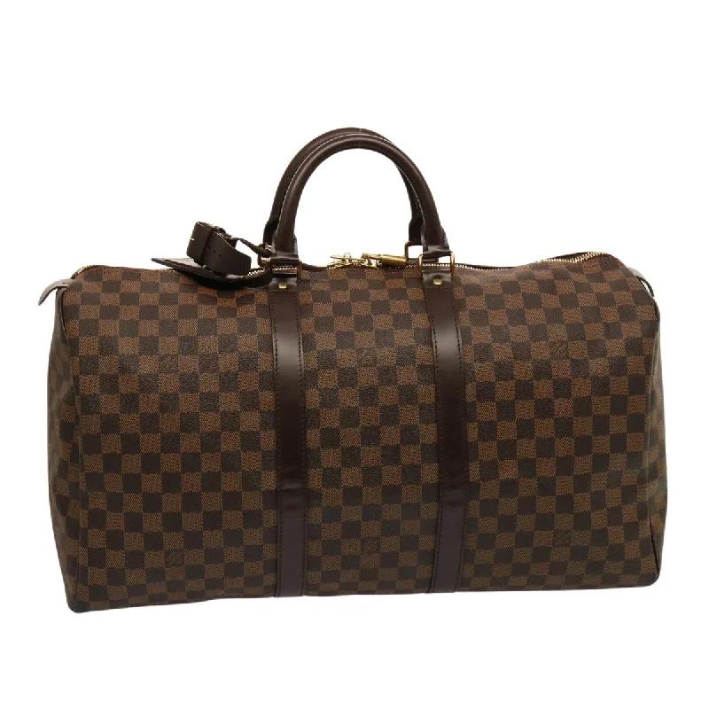 Louis Vuitton Keepall 50  Canvas Travel Bag (Pre-Owned)