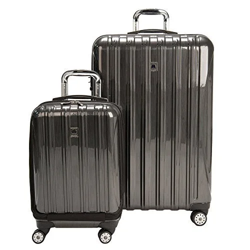 Delsey Luggage Aero Hardside Carry On And Check In, Charcoal