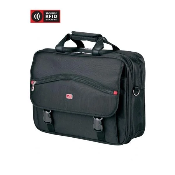 Mancini Double Compartment Briefcase For Laptop And Tablet