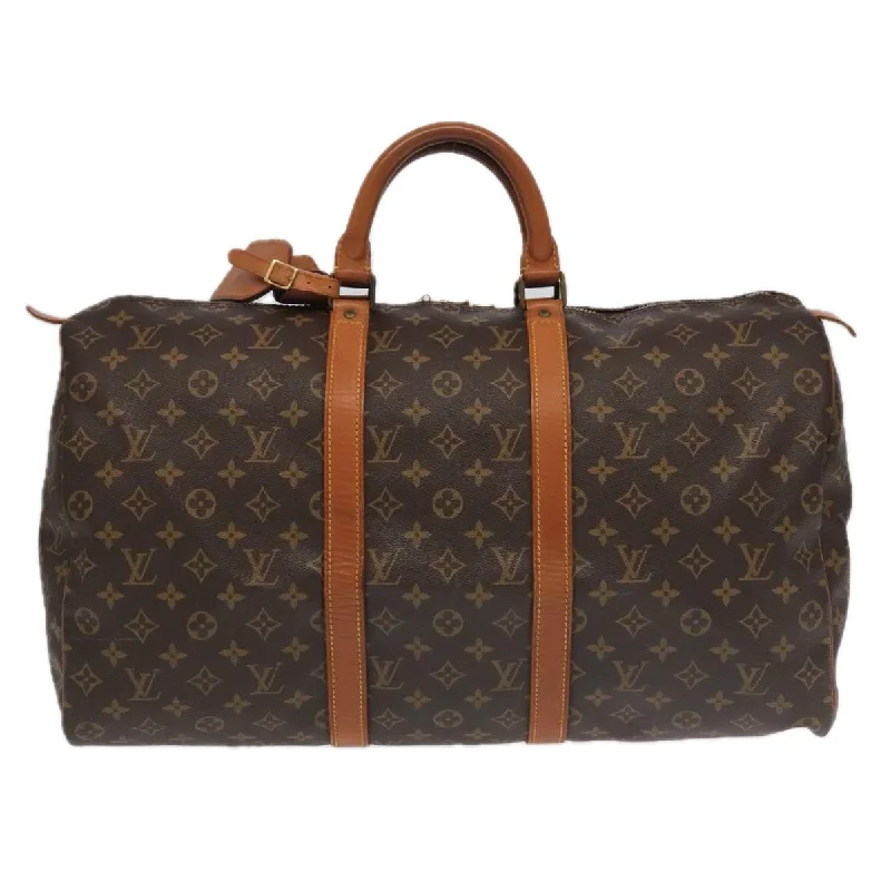 Louis Vuitton Keepall 50  Canvas Travel Bag (Pre-Owned)