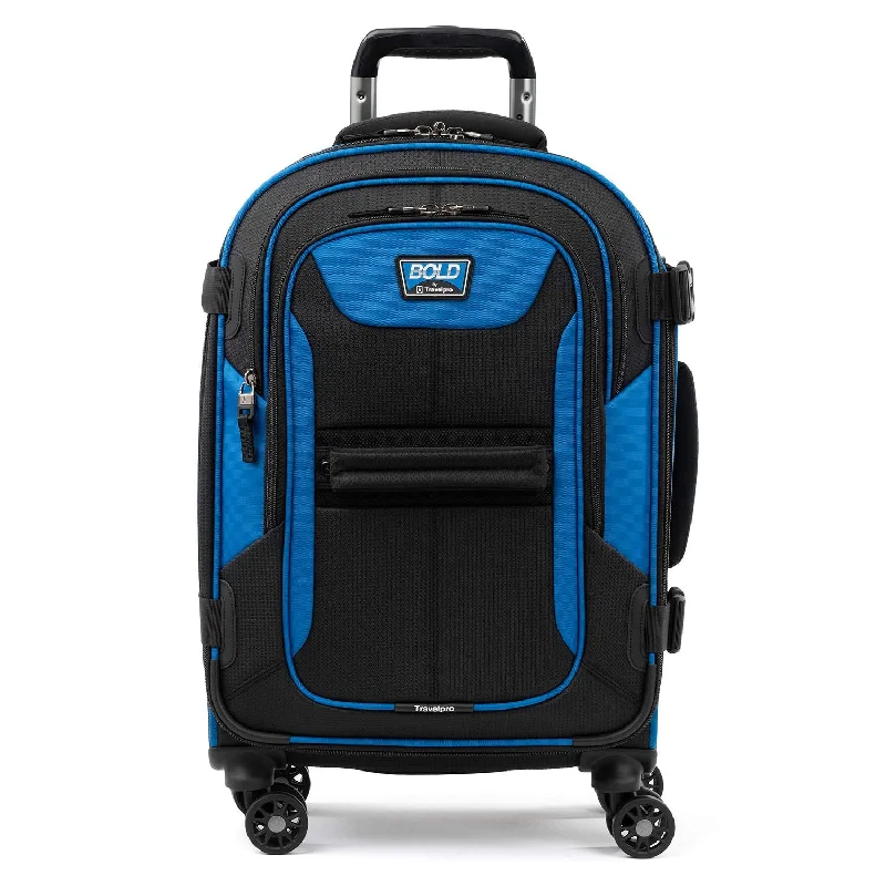 Travelpro Bold 21" Carry-on, Expandable Spinner Luggage With Easy-access Tablet Sleeve, Blue/Black