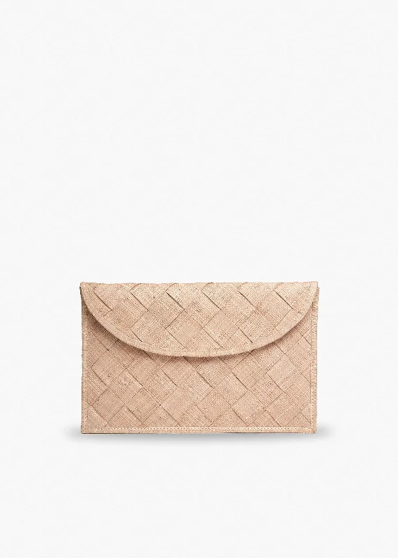 Mattie Straw Envelope Clutch Bag