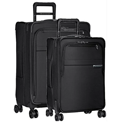 Briggs & Riley Baseline 2 Piece Set | Medium Spinner | Domestic Carry On Spinner (Black)