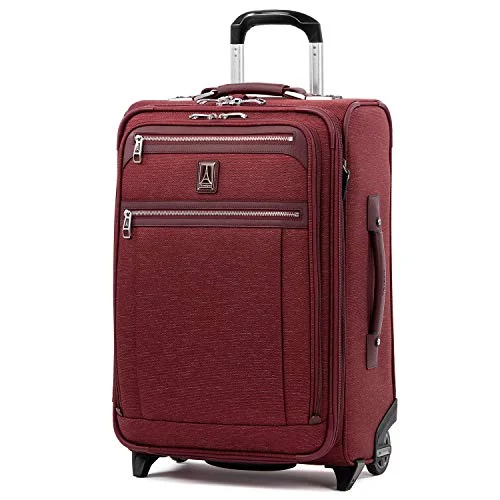 Travelpro Luggage Platinum Elite 22" Carry-on Expandable Rollaboard w/USB Port, Bordeaux