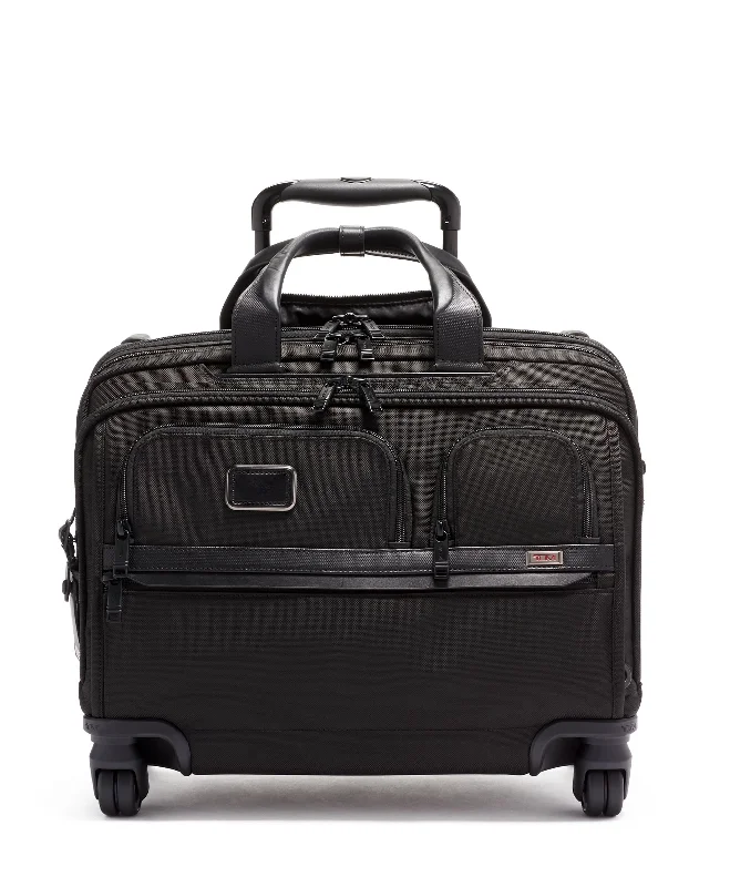 Tumi Alpha Deluxe 4 Wheeled Laptop Case Brief